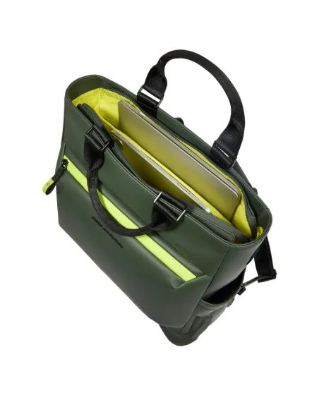 Piquadro C2OW aufrechte PC-Tasche, schwarz