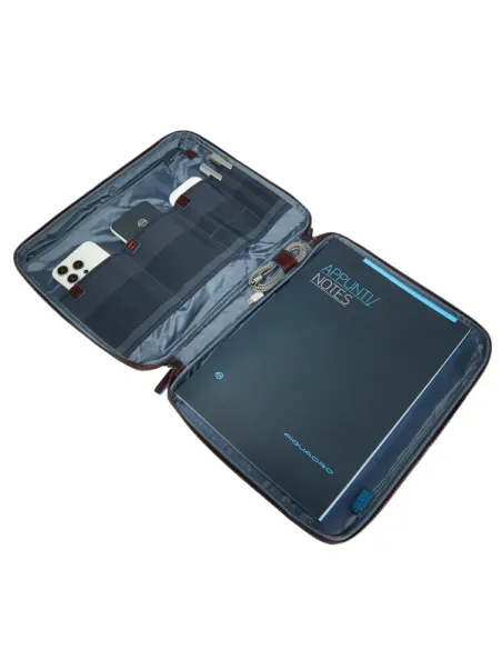 Piquadro Blue Square Notizblockhalter mit iPad®Pro 12,9 Fach, dunkelbraun