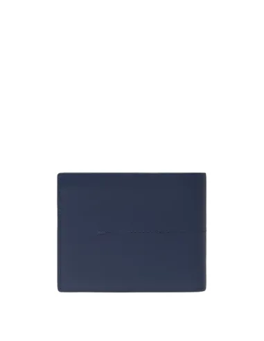 Piquadro Kiri leather men's wallet, blue