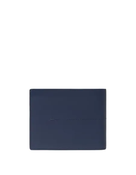 Piquadro Kiri Herren Geldbörse aus Leder, blau