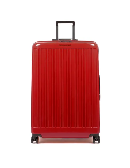 Trolley grande in policarbonato Piquadro Seeker, rosso