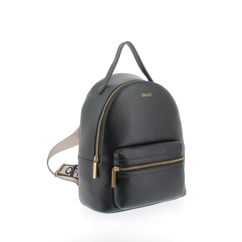 Liu Jo women's backpack with one zipped compartment, black 2