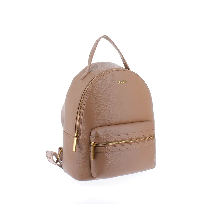 Liu Jo women's backpack with one zipped compartment, brown 2