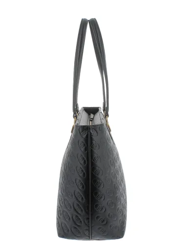 Shopping con logo Liu Jo, nera