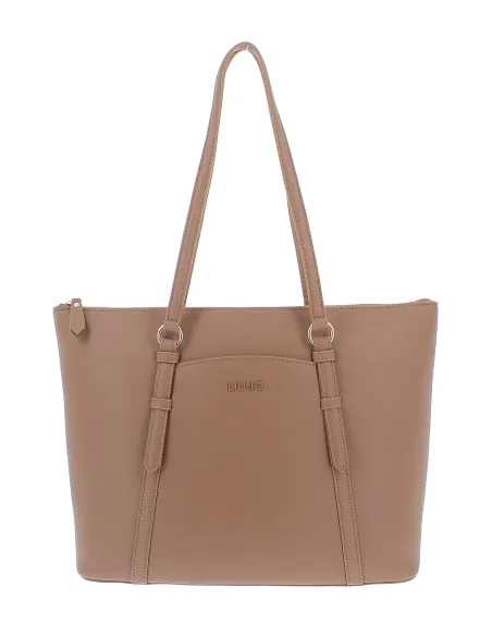 Liu Jo shopping bag with zip fastener, brown