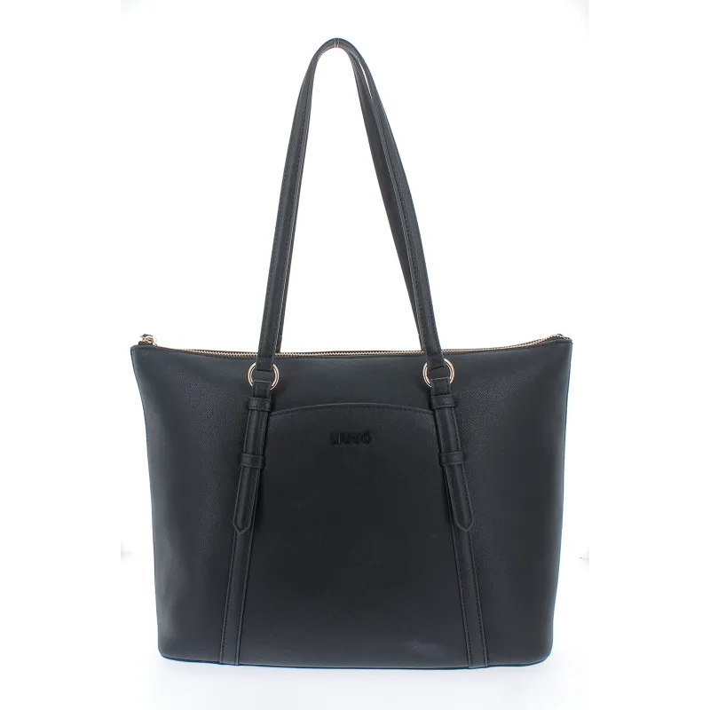 Liu Jo shopping bag with zip fastener, black