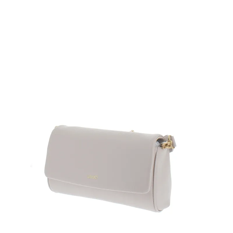 Liu Jo shoulder bag with flap closure, dove grey 2