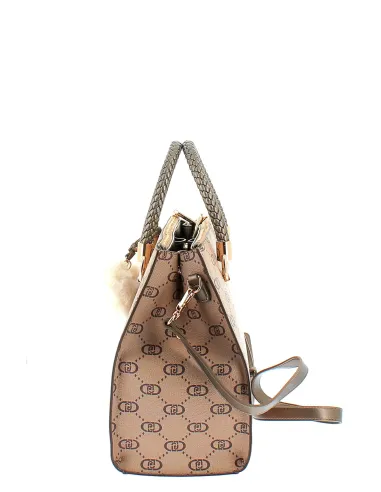 Borsa due manici con logo Liu Jo,...