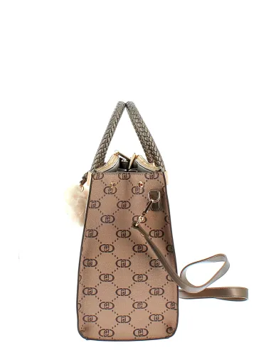 Borsa due manici con logo Liu Jo,...