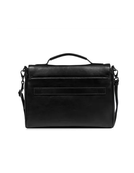 Borsa da lavoro con patta The Bridge Filippo, nera