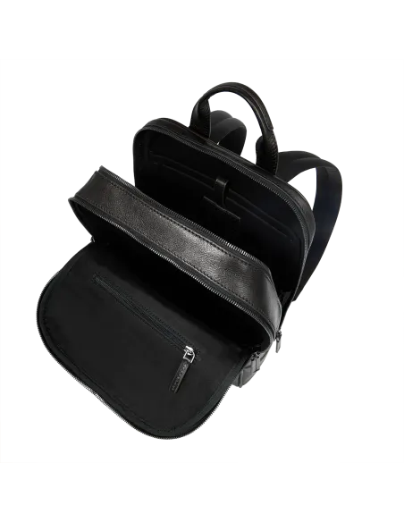 The Bridge Filippo laptop backpack with two compartments, black