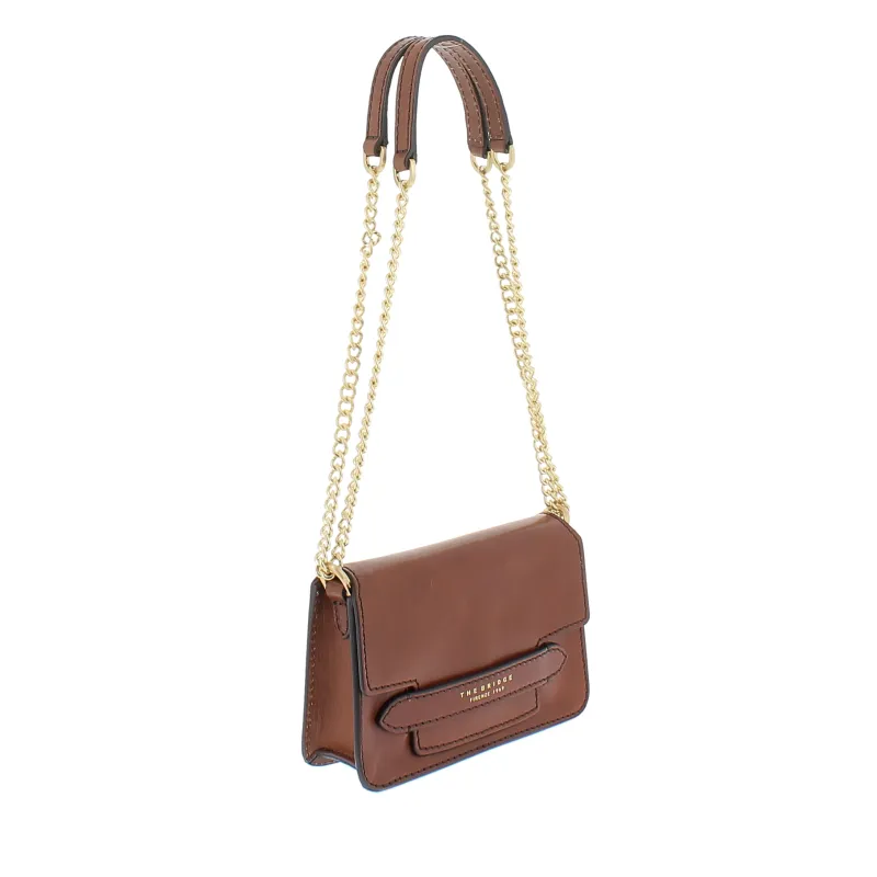 Borsa a tracolla con pattina The Bridge Lucrezia, marrone 2