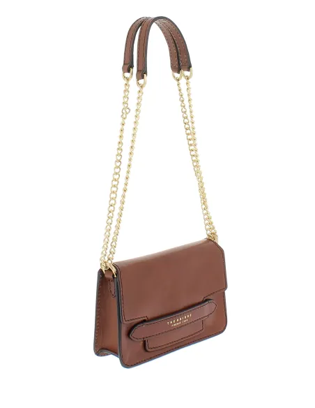 Borsa a tracolla con pattina The Bridge Lucrezia, marrone