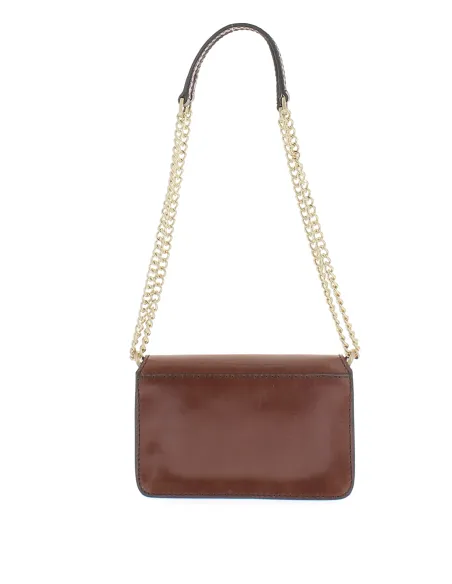 The Bridge Lucrezia women's bag with chain strap, brown