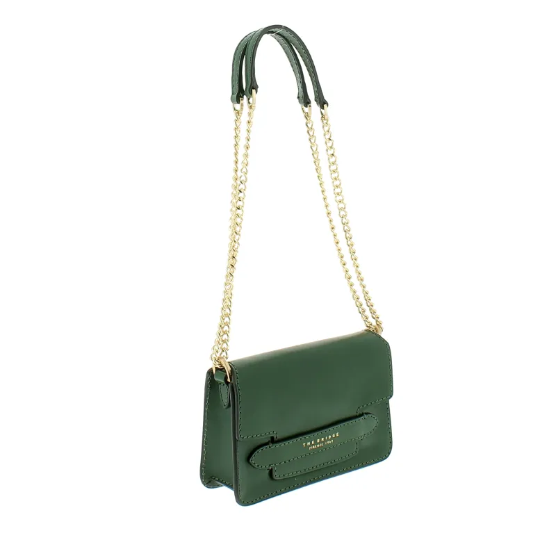 The Bridge Lucrezia women's bag with chain strap, green 2