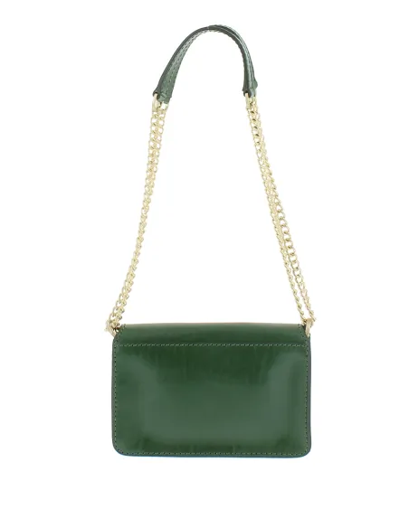 Borsa a tracolla con pattina The Bridge Lucrezia, verde inglese