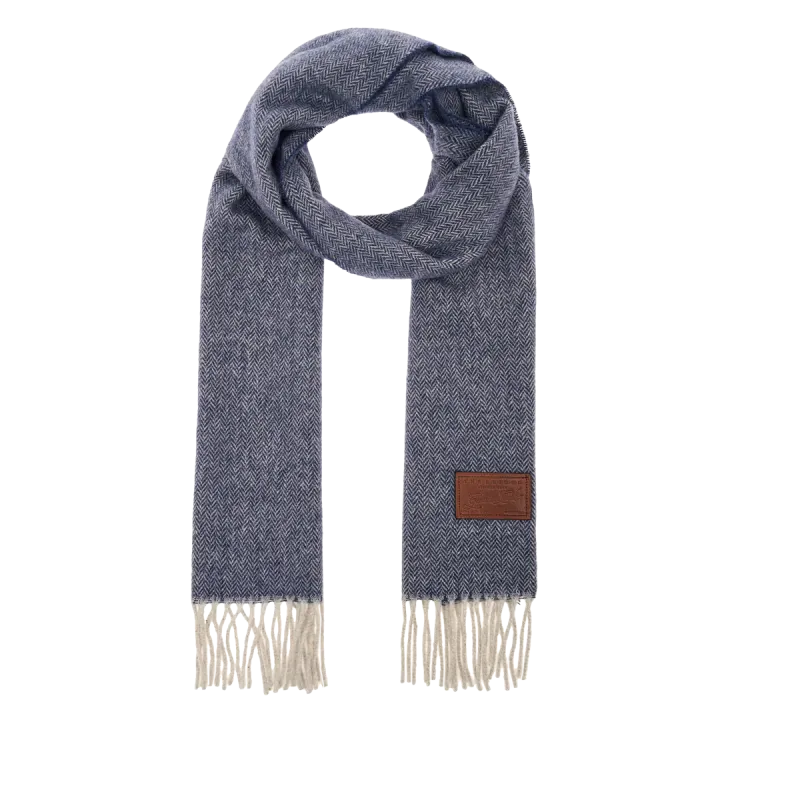 The Bridge scarf, blue