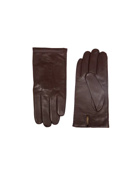 Herren Leder-Handschuhe mit Wollfutter The Bridge, dunkelbraun