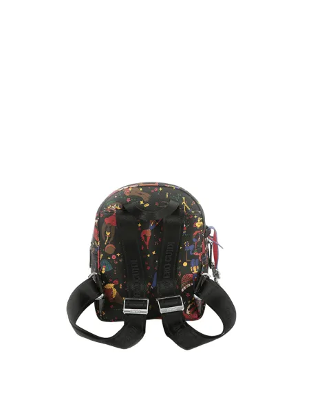 Piero Guidi Magic Circus Kleiner Damen-Rucksack, schwarz