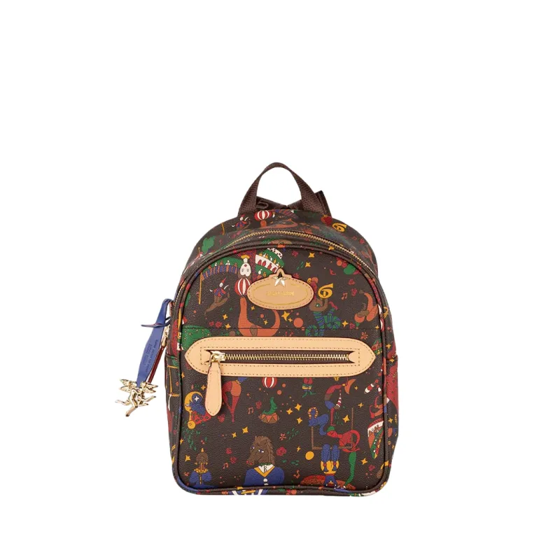 Piero Guidi Magic Circus small women's backpack, brown