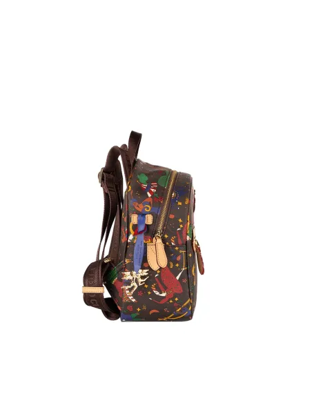 Piero Guidi Magic Circus Kleiner Damen-Rucksack, braun