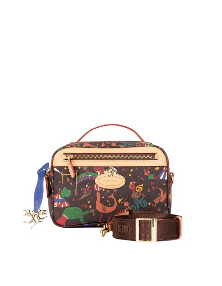Borsa un manico Piero Guidi Magic Circus, marrone