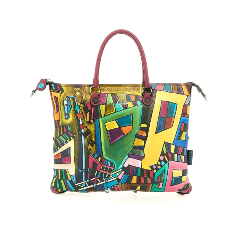 Borsa Gabs G3 Plus TG L stampa, Murale Geometrico
