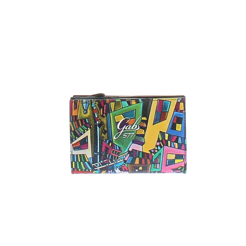 Portafogli donna Gmoney14 Gabs, murales geometrico