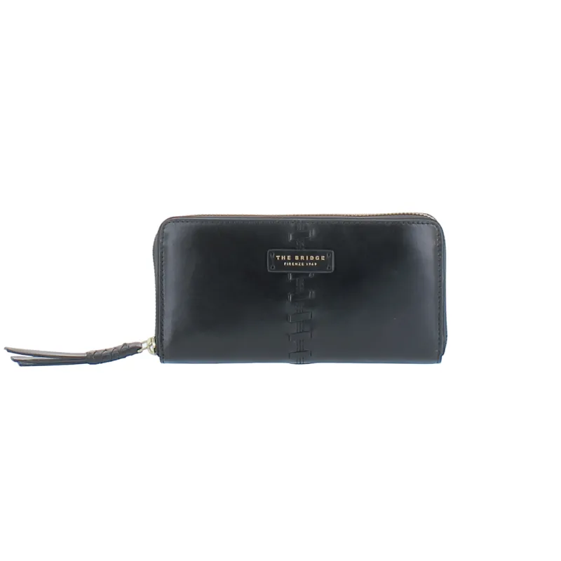 Portafogli donna con zip The Bridge Febe, nero