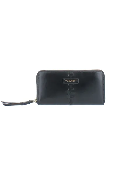 Portafogli donna con zip The Bridge Febe, nero