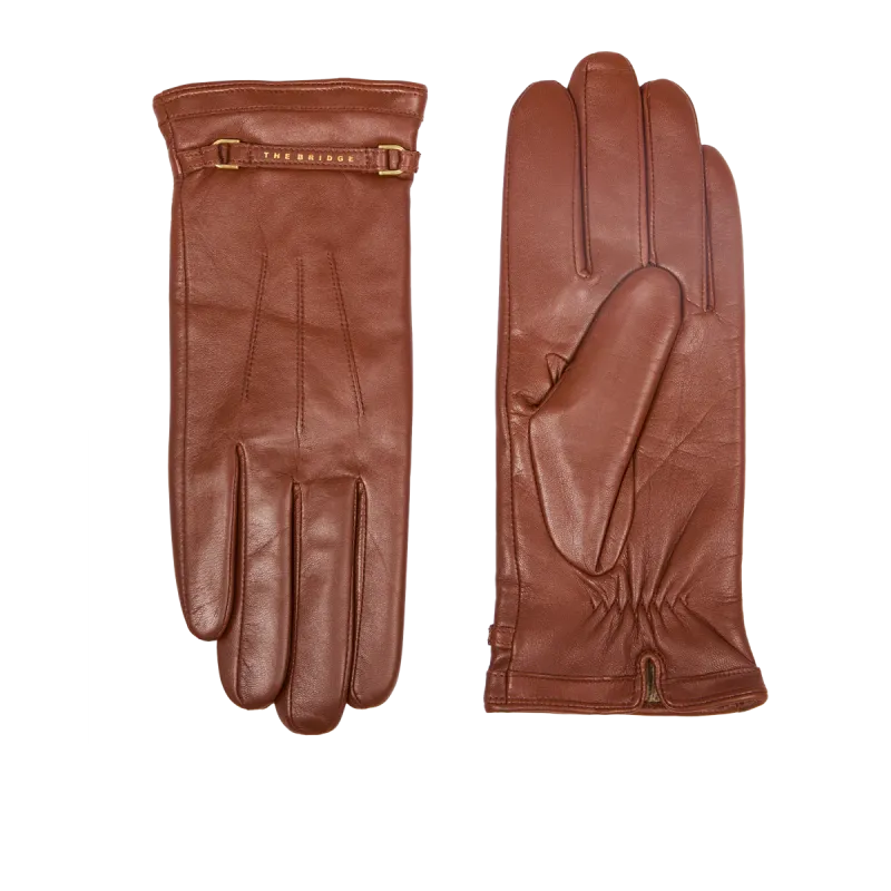 Guanti donna in pelle The Bridge Life Style, marrone