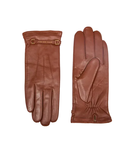 Damen Lederhandschuhe The Bridge Life Style, braun
