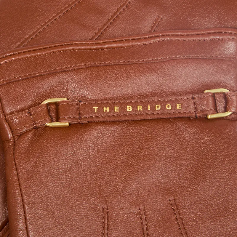 The Bridge Life Style women's leather gloves, brown 2
