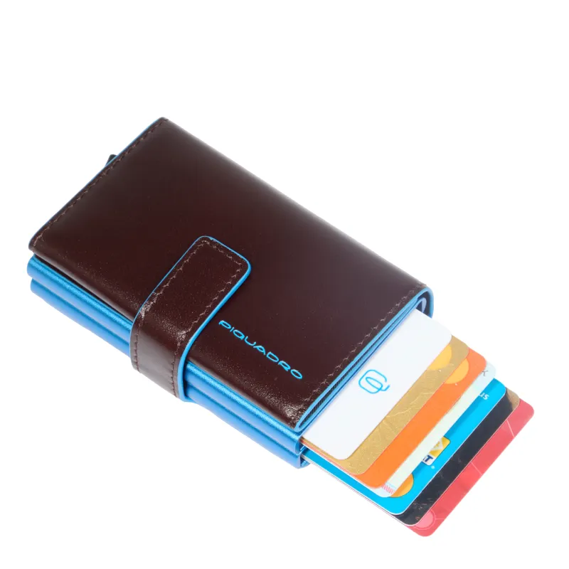 Porta carte di credito doppio con sliding system Piquadro...