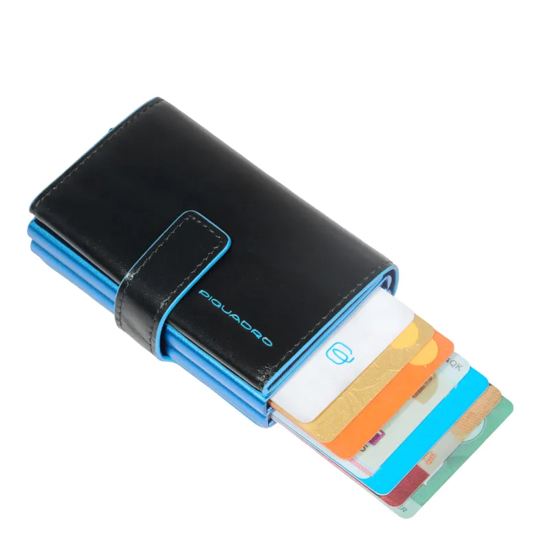 Porta carte di credito doppio con sliding system Piquadro...