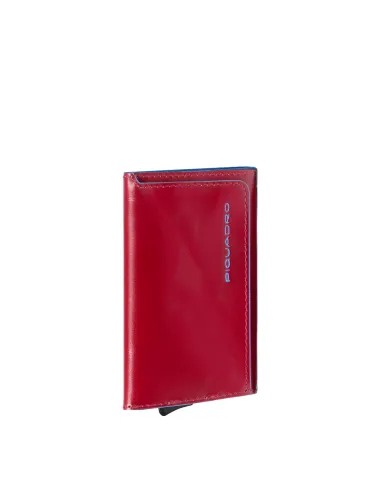 Men's credit card holder with sliding...