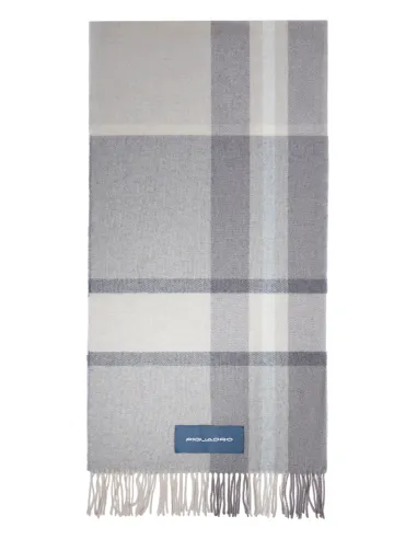 Sciarpa check con frange Piquadro,...