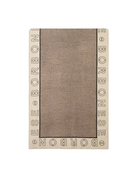 Sciarpa Borbonese con logo OP, chantilly cream-op naturale