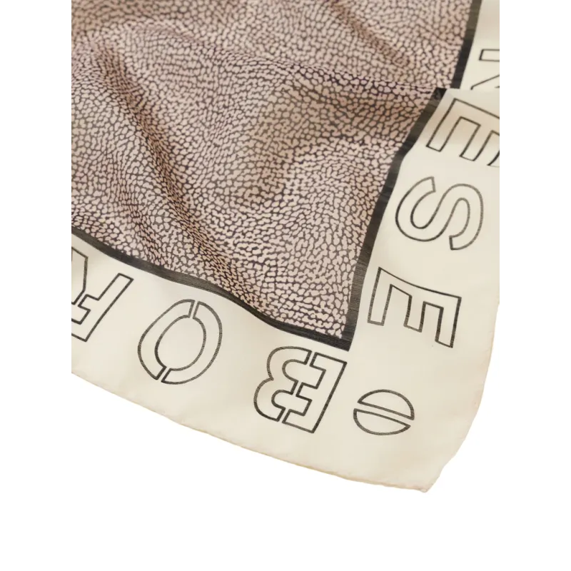 Borbonese scarf, chantilly cream 2