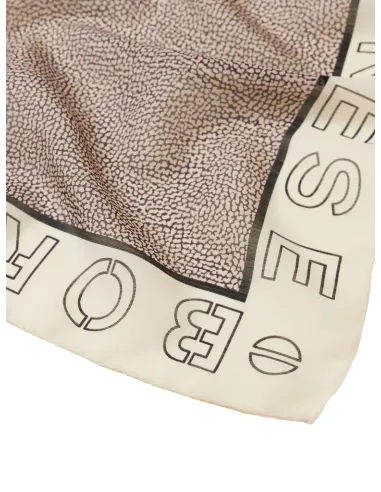 Borbonese scarf, chantilly cream