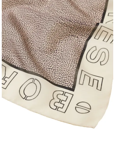 Borbonese scarf, chantilly cream