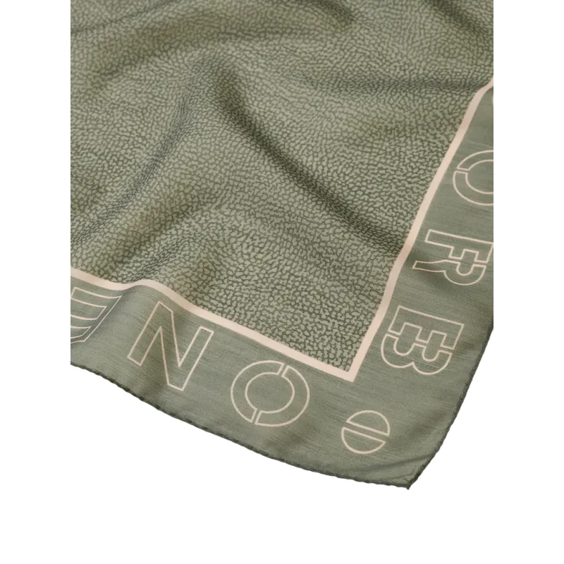 Borbonese scarf, green 2
