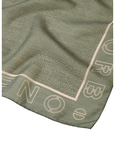 Sciarpa Borbonese con logo OP, verde...