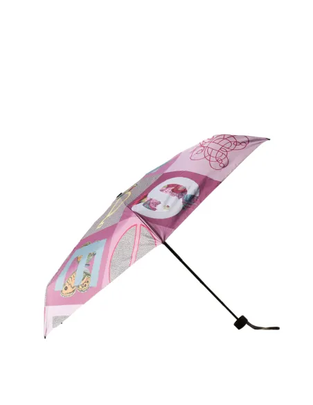 Borbonese super mini umbrella, amarone-edera