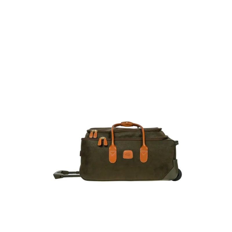 Brics Life cabin duffle bag with wheels, olive green