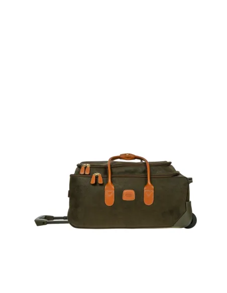 Brics Life cabin duffle bag with wheels, olive green