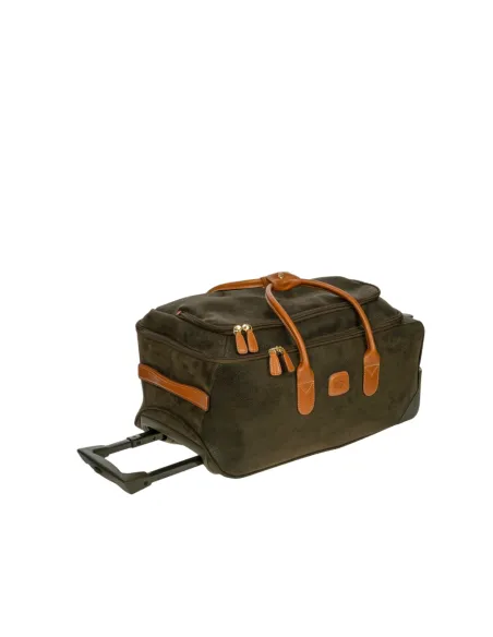 Borsone da cabina con ruote Brics Life, verde oliva