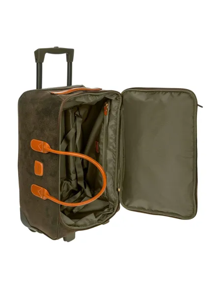 Borsone da cabina con ruote Brics Life, verde oliva
