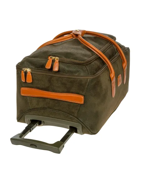 Brics Life cabin duffle bag with wheels, olive green