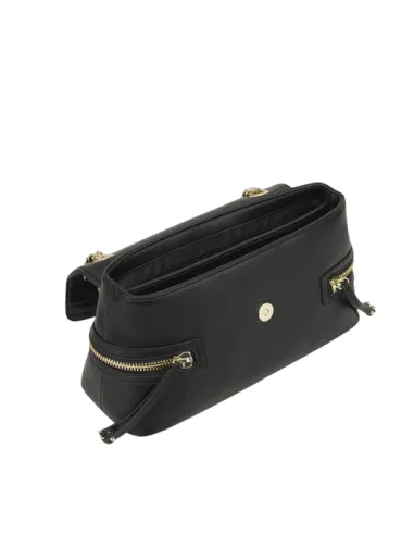 Pollini Tasche mit Kettenriemen, schwarz